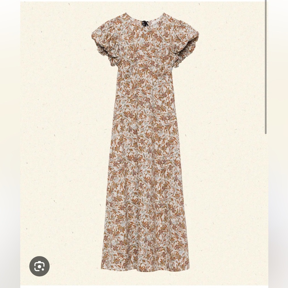 Doen Rhodia Blanc Narcissus Floral Dress